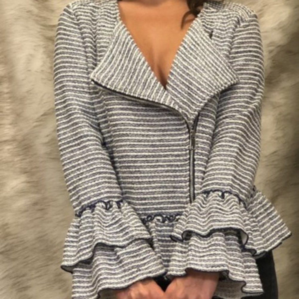 Banana Republic Ruffle Blazer Jacket